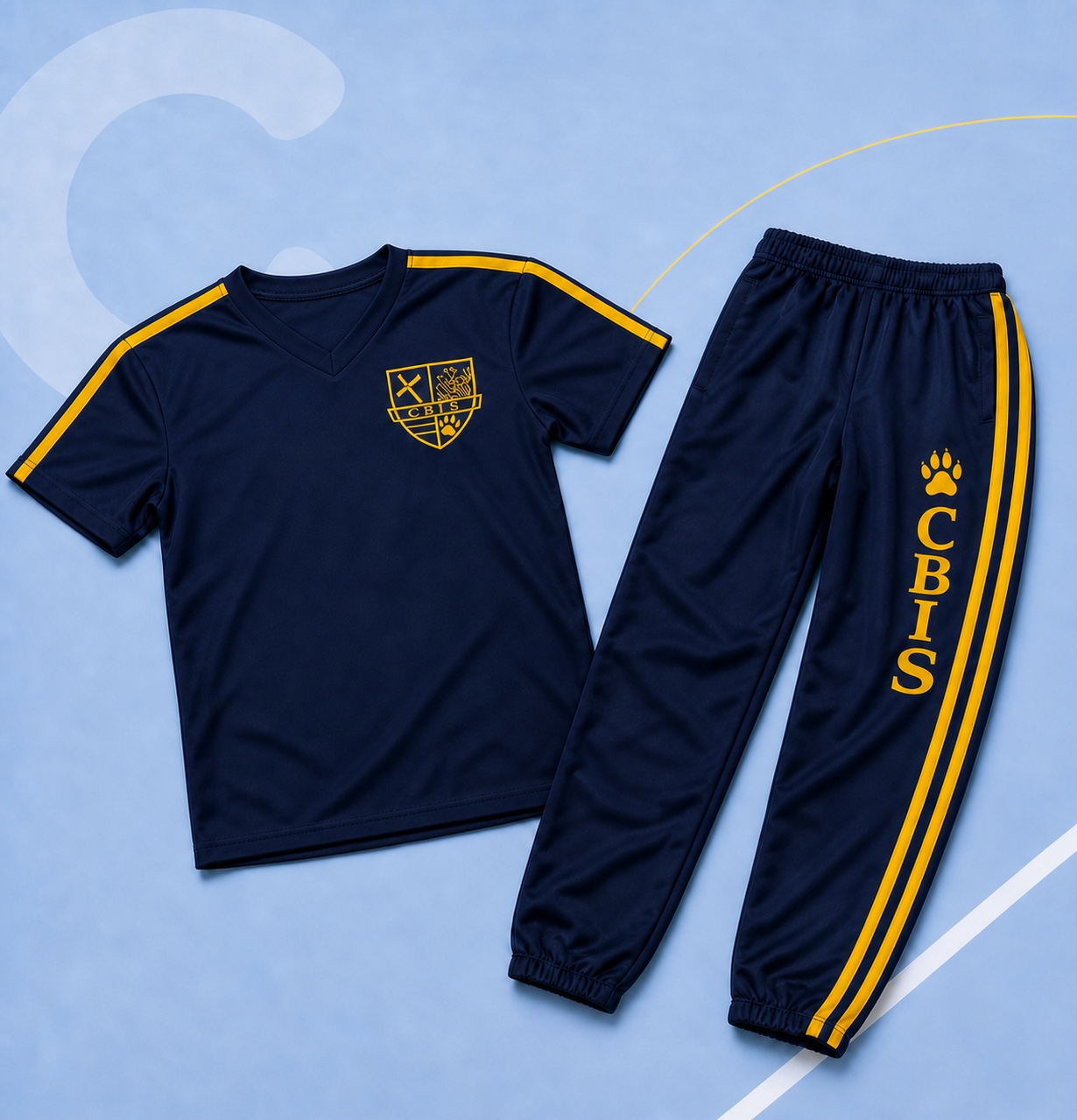 Camiseta y pantalón del uniforme deportivo oficial CBIS